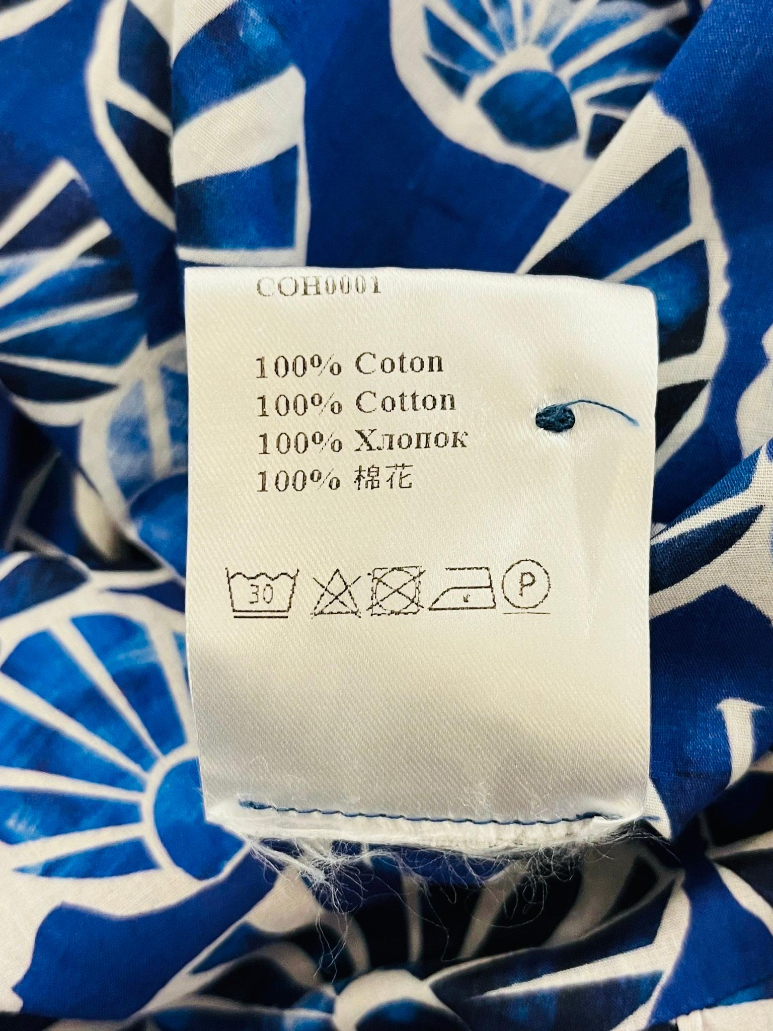 La Double J Cotton Printed Shirt Dress For Sale 4