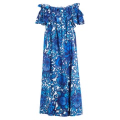 La Double J Robe longue Breakfast XL FR42 Ruffled Poplin maxi dress UK14 US12
