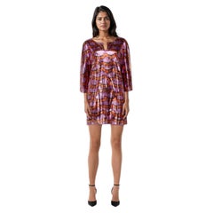 La DoubleJ Purple & Red Sequin Snake Pattern Dress Size L