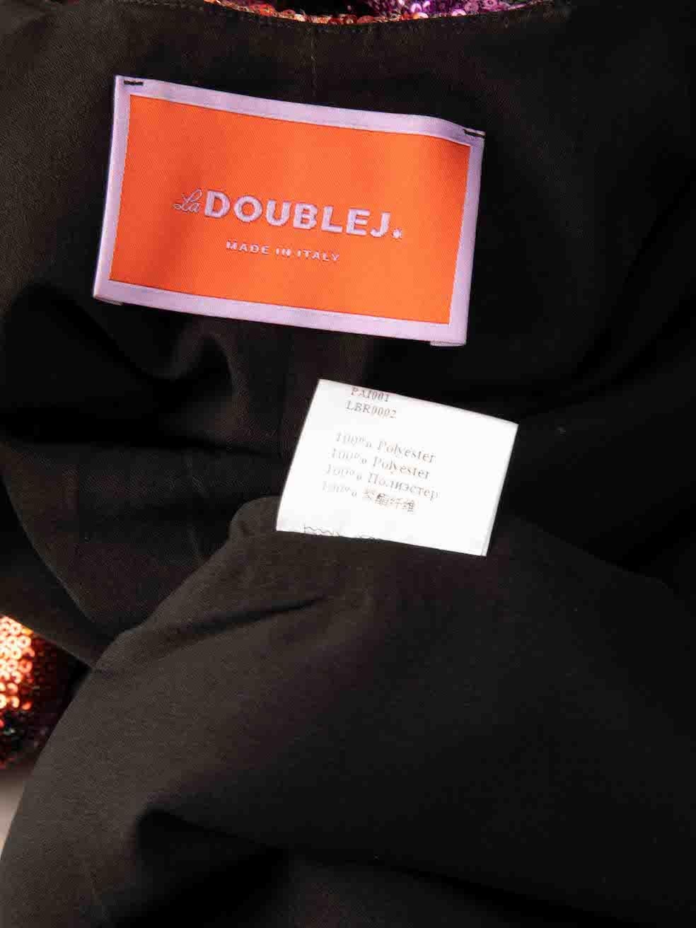 La DoubleJ Sequinned Patterned Maxi Swank Dress Size S For Sale 1