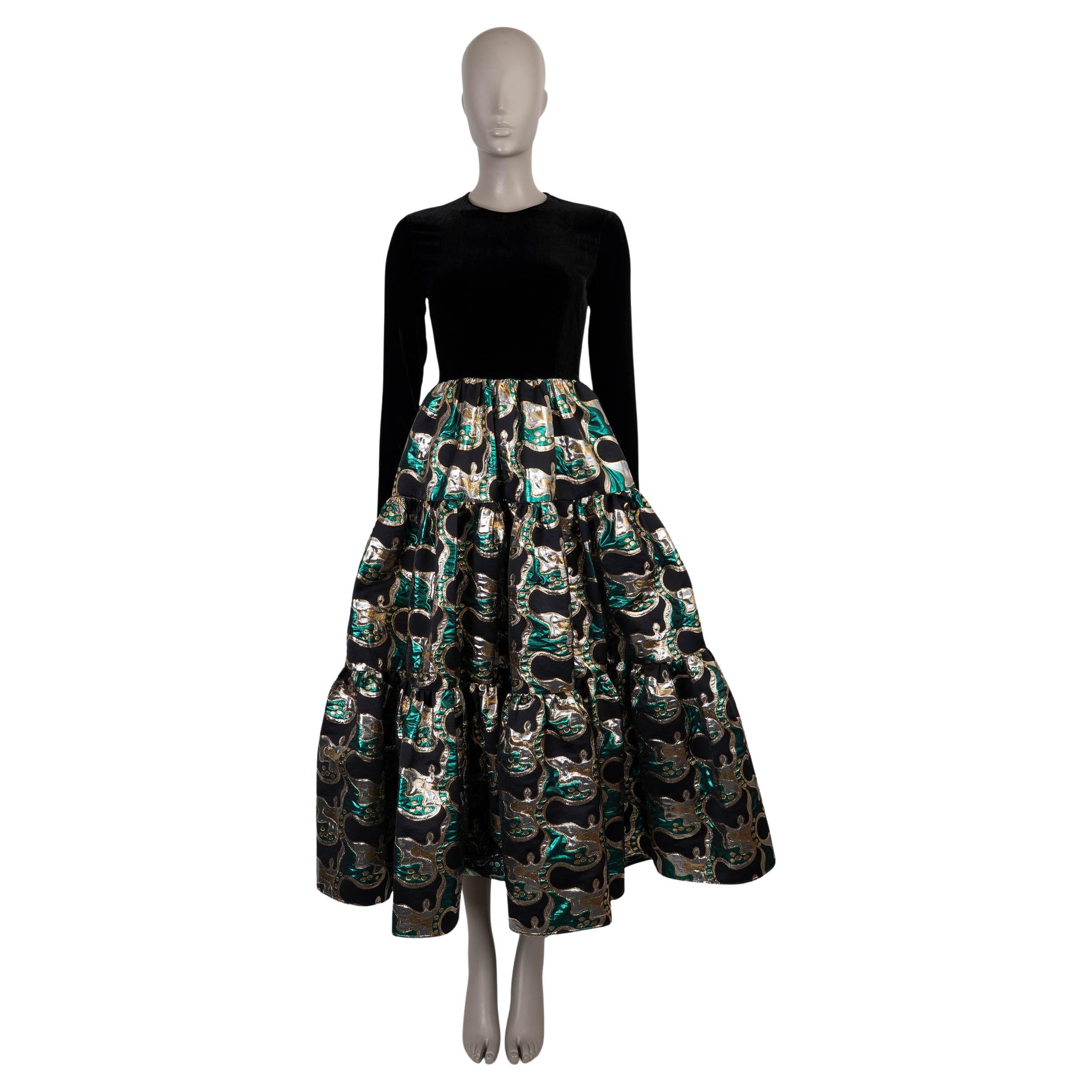 LA DOUBLEJ Spritz Verde green 2023 BIG VELVET 
JACQUARD Dress S