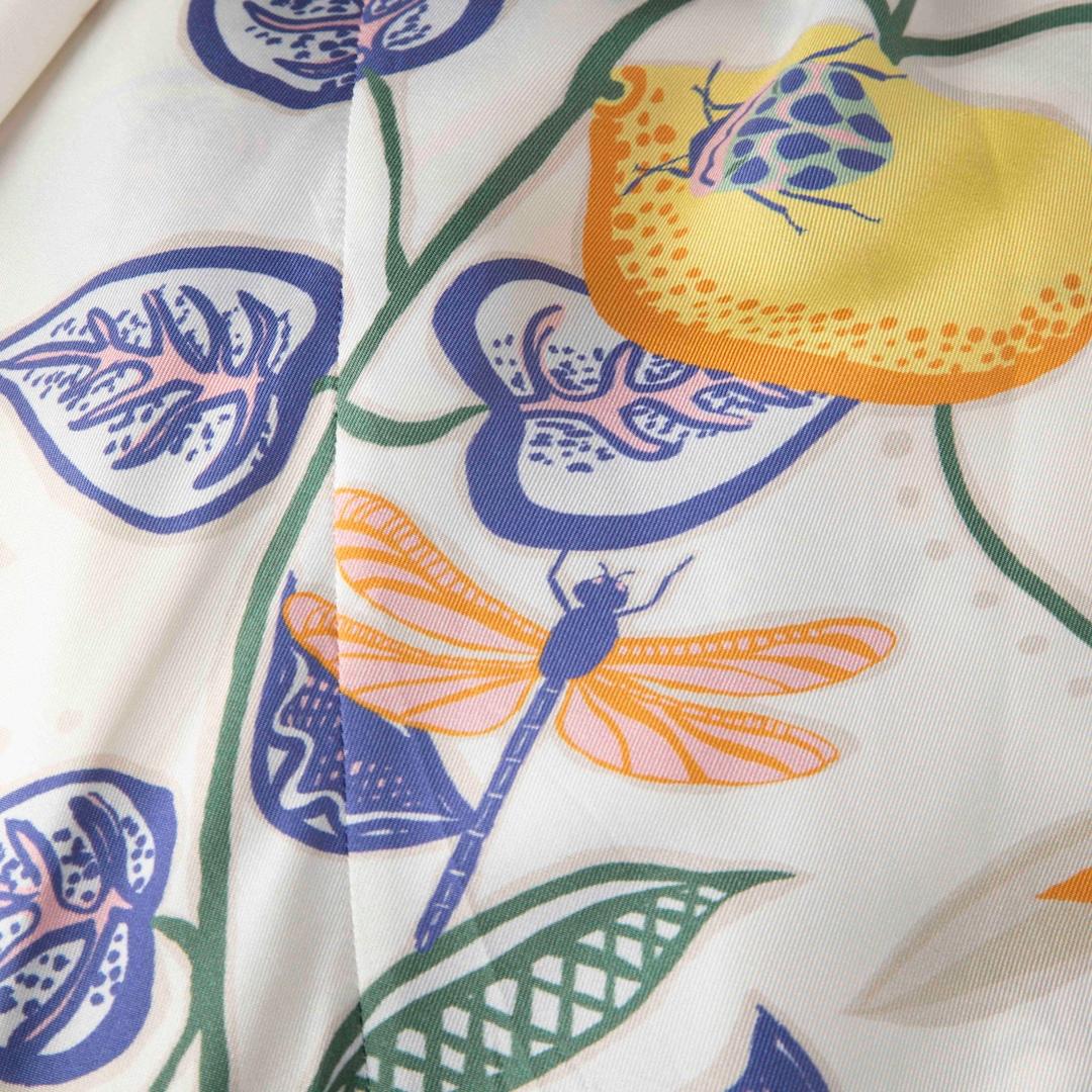La DoubleJ White Floral Silk Kaftan Size XS In Good Condition In London, GB