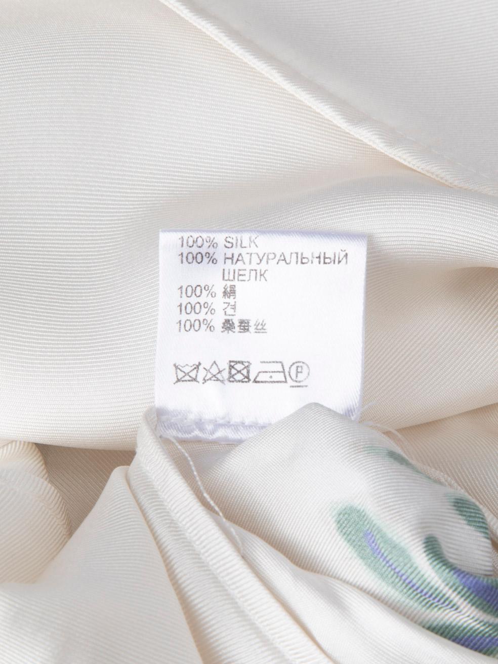 La DoubleJ White Floral Silk Kaftan Size XS 4