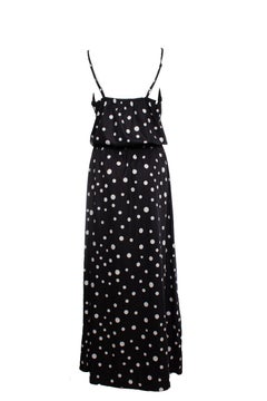 La dress, maxi dress with polkadot print