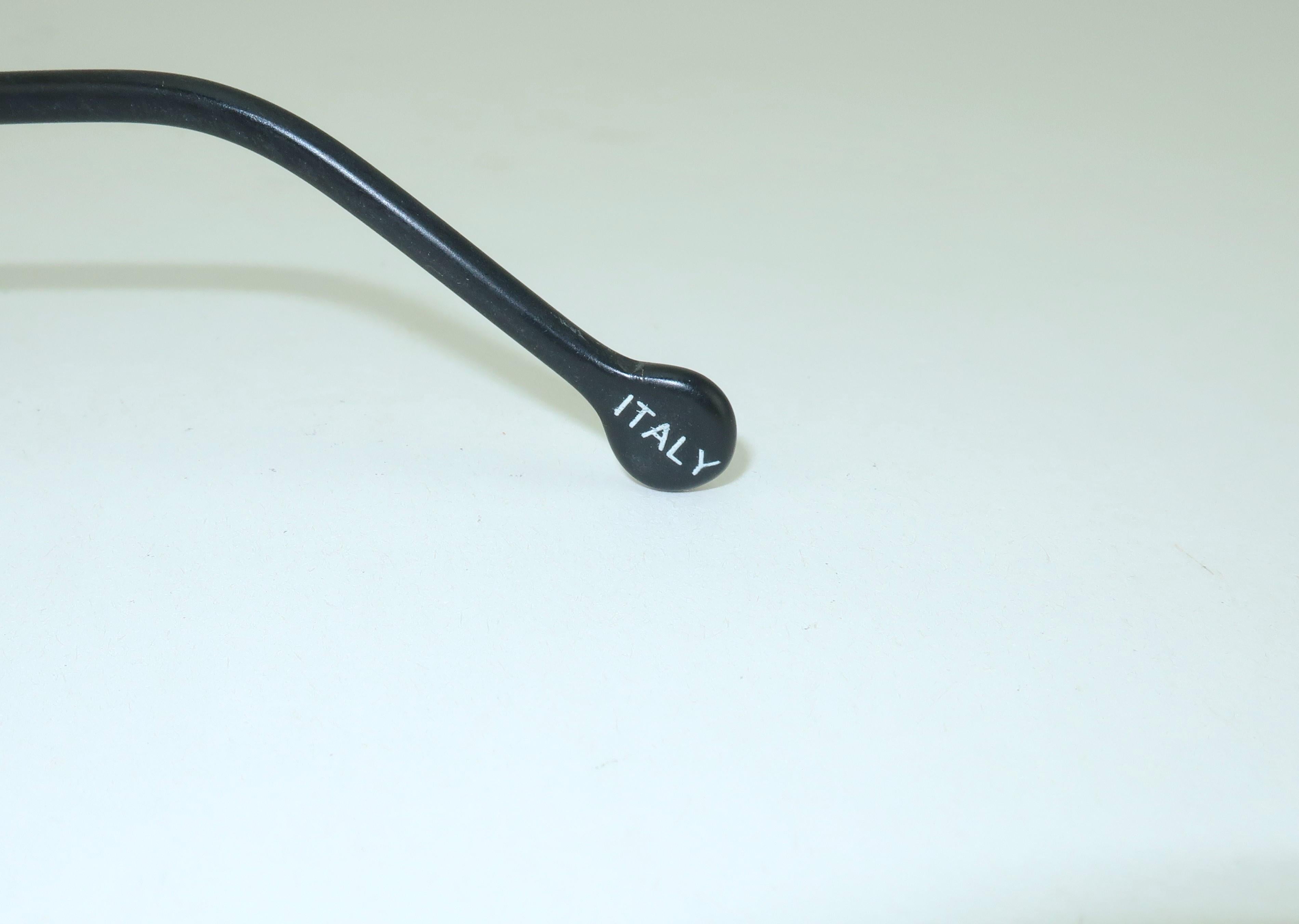 L.A. EYEWORKS Fontana Sunglasses With Side Visors, 1980's 5