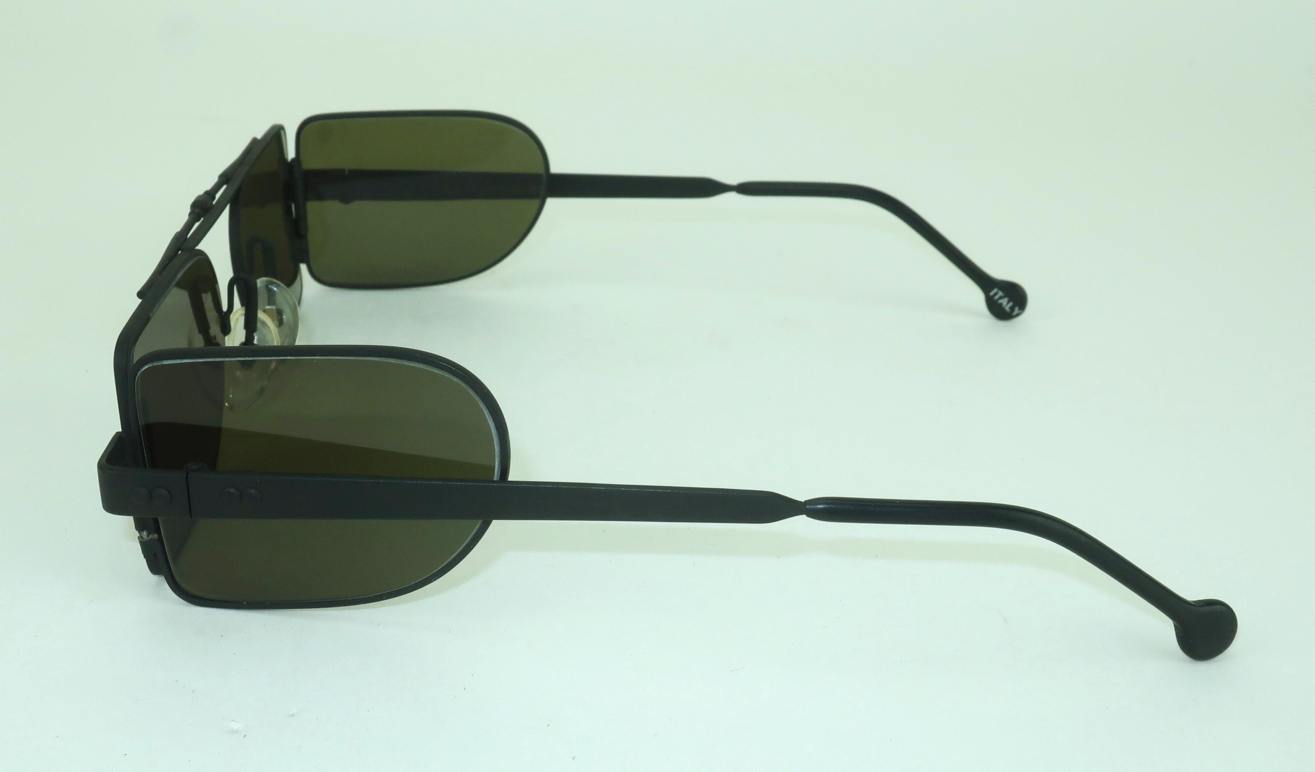 Women's or Men's L.A. EYEWORKS Fontana Sunglasses With Side Visors, 1980's