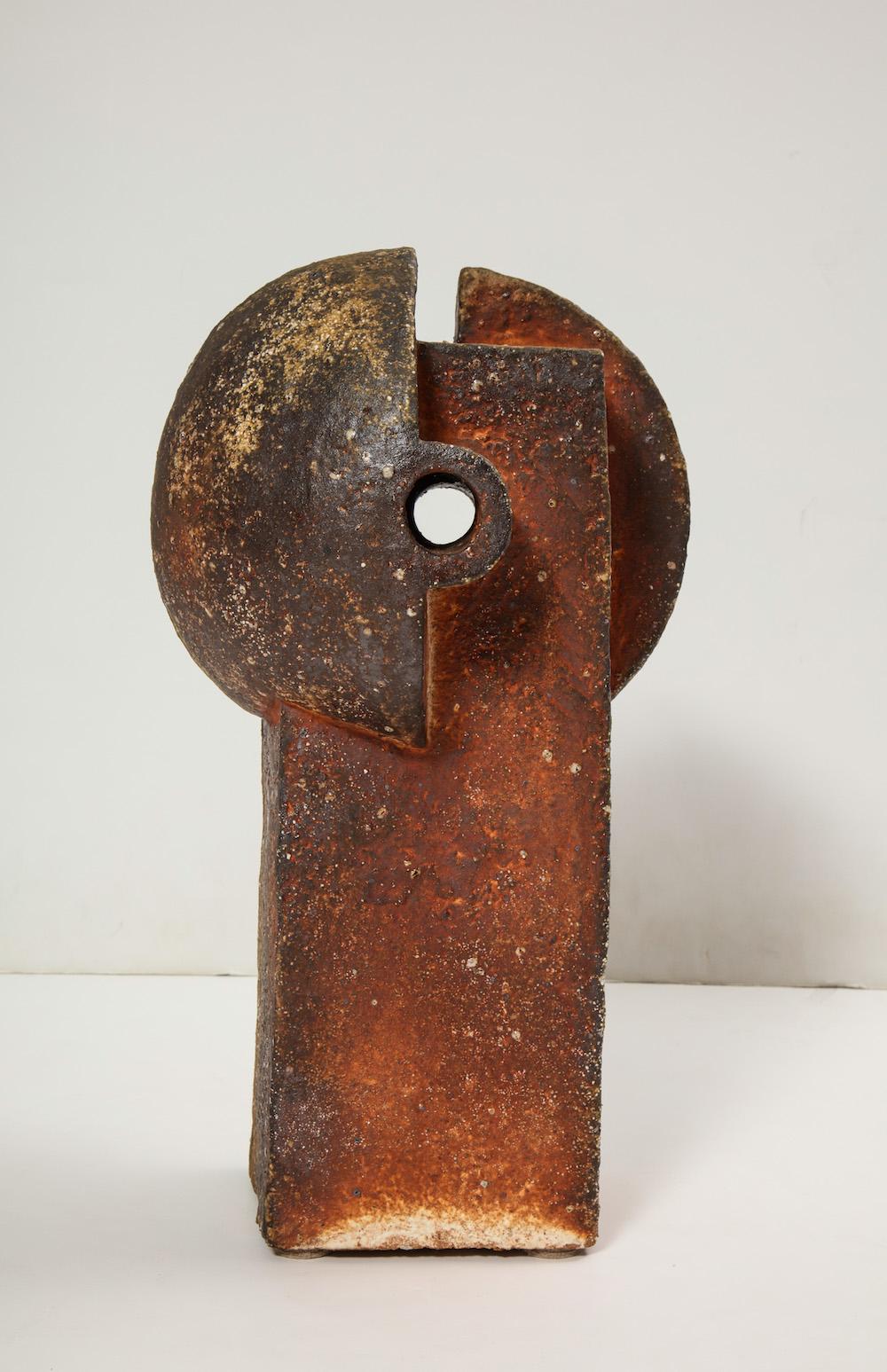 Glazed “La Face Cachée De La Lune 18, ” by Lucien Petit