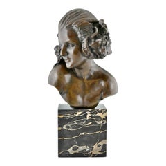 Busto «La Faunesse» en bronce Art Déco, de Maxime Real del Sarte – Gran Premio de 1921