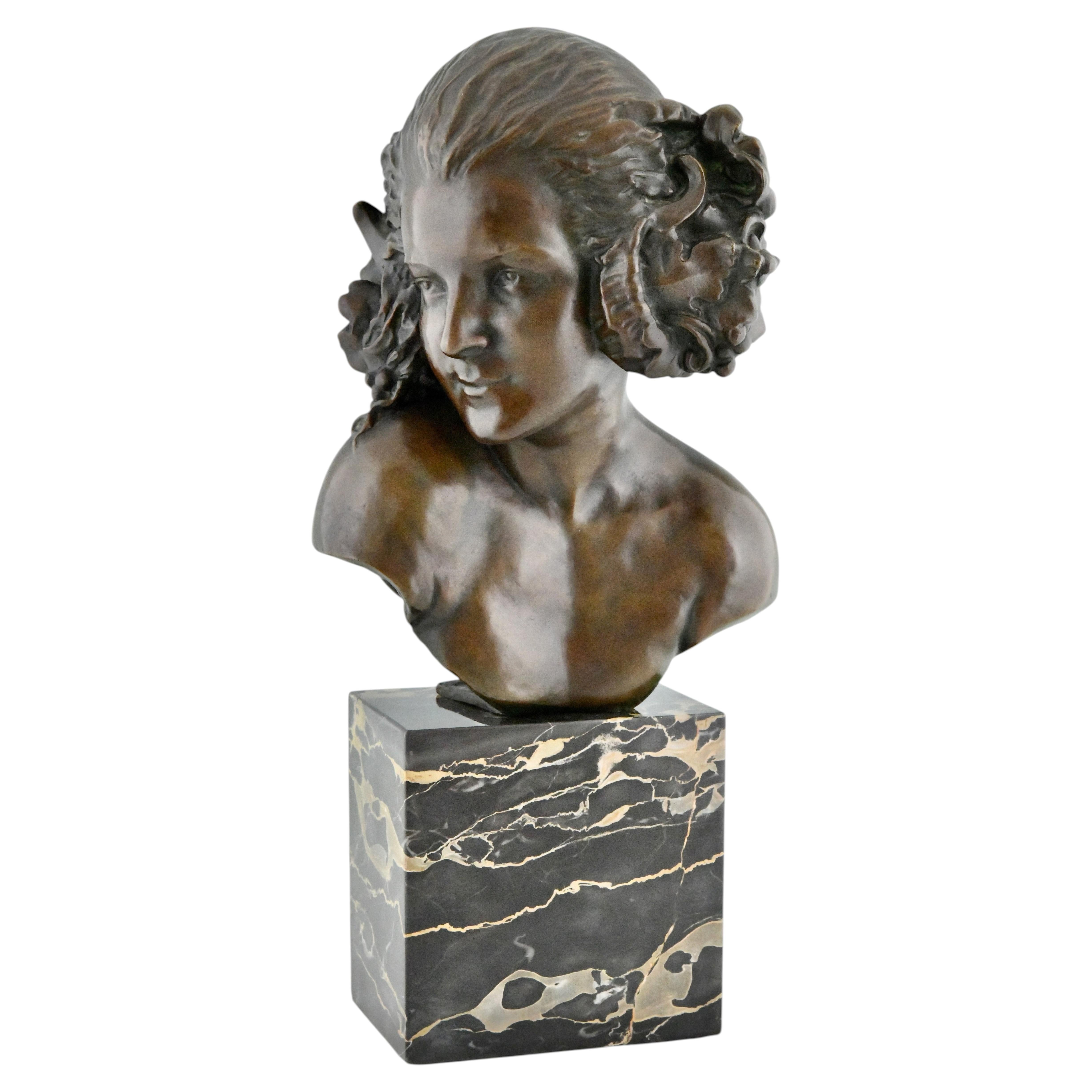 La Faunesse Art Deco Bronze Bust by Maxime Real del Sarte – Grand Prix 1921
