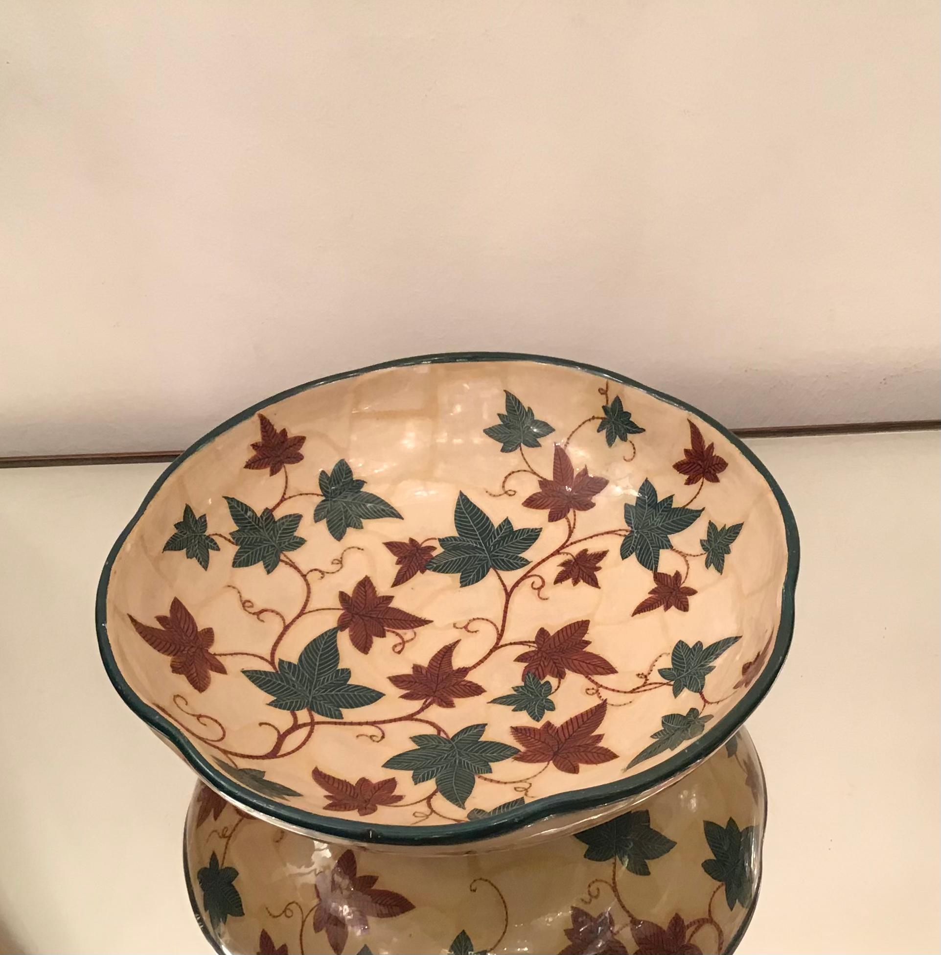 La Fenice “Albisola “Centerpiece Ceramic 1930 Italy For Sale 1