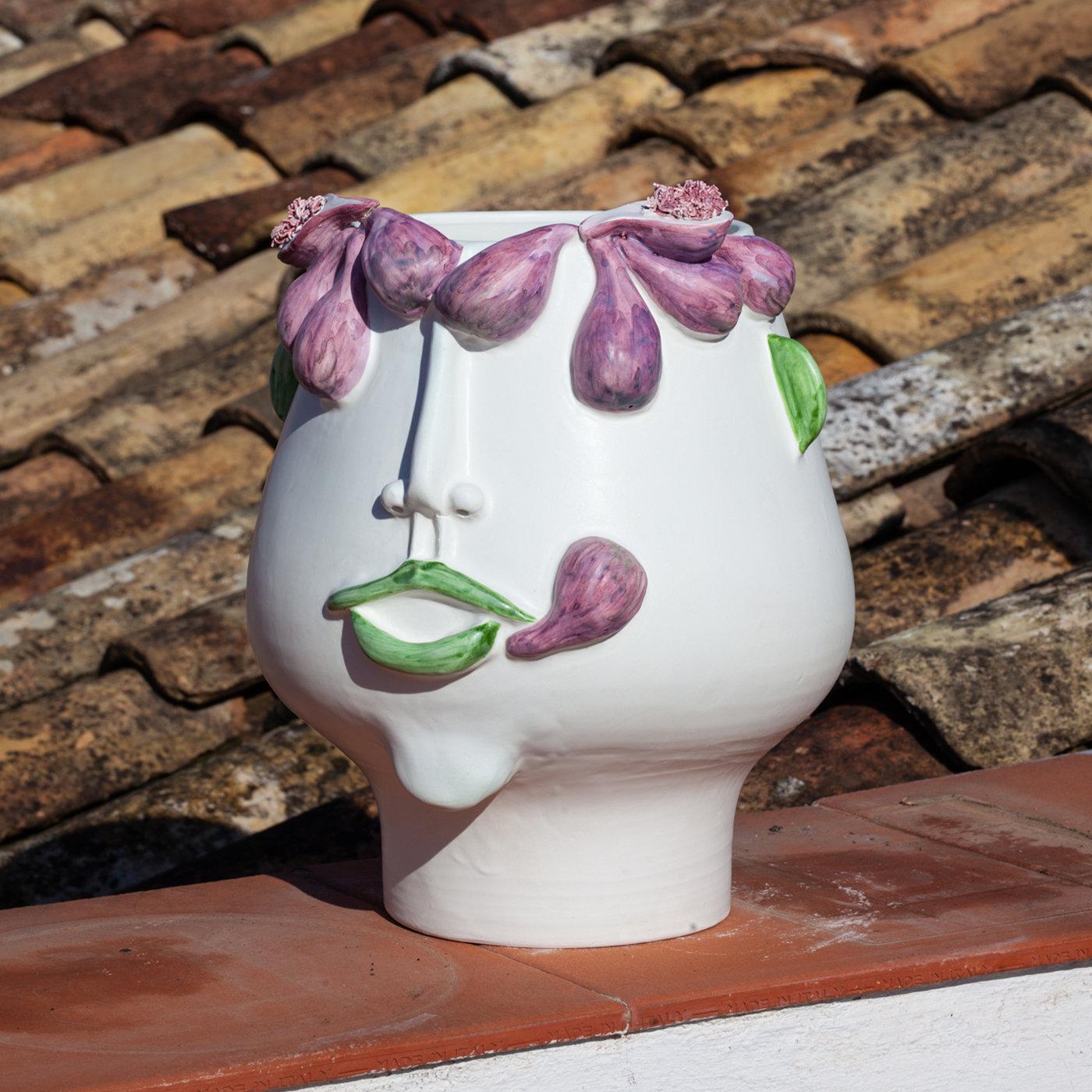 Contemporary La Ficazzana Big Head Vase For Sale