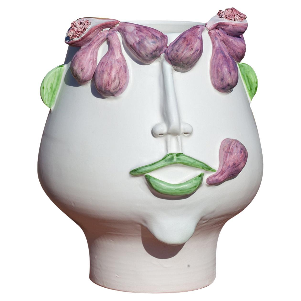 La Ficazzana Big Head Vase For Sale