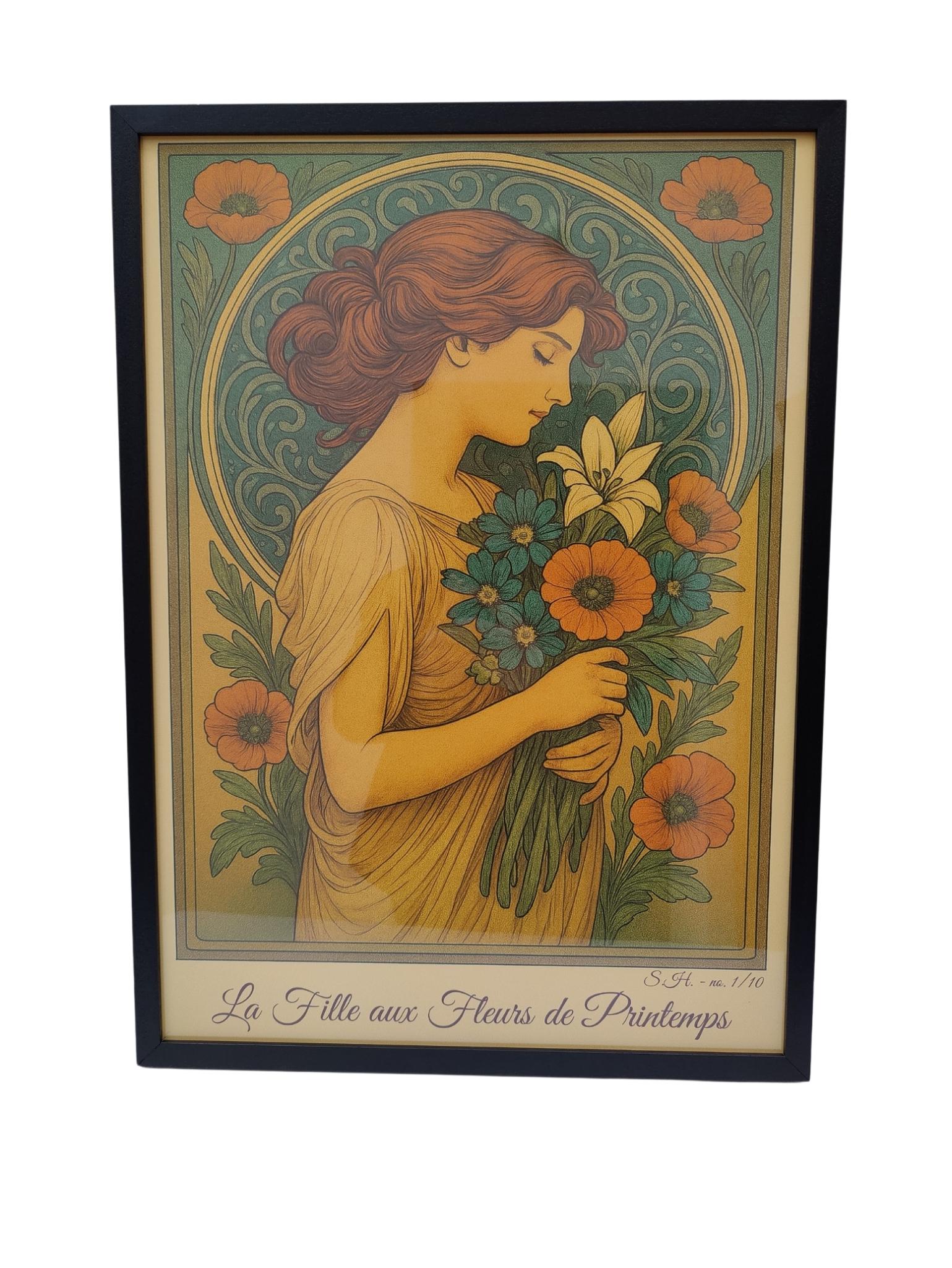 Este cartel Art Nouveau de edición limitada, titulado 