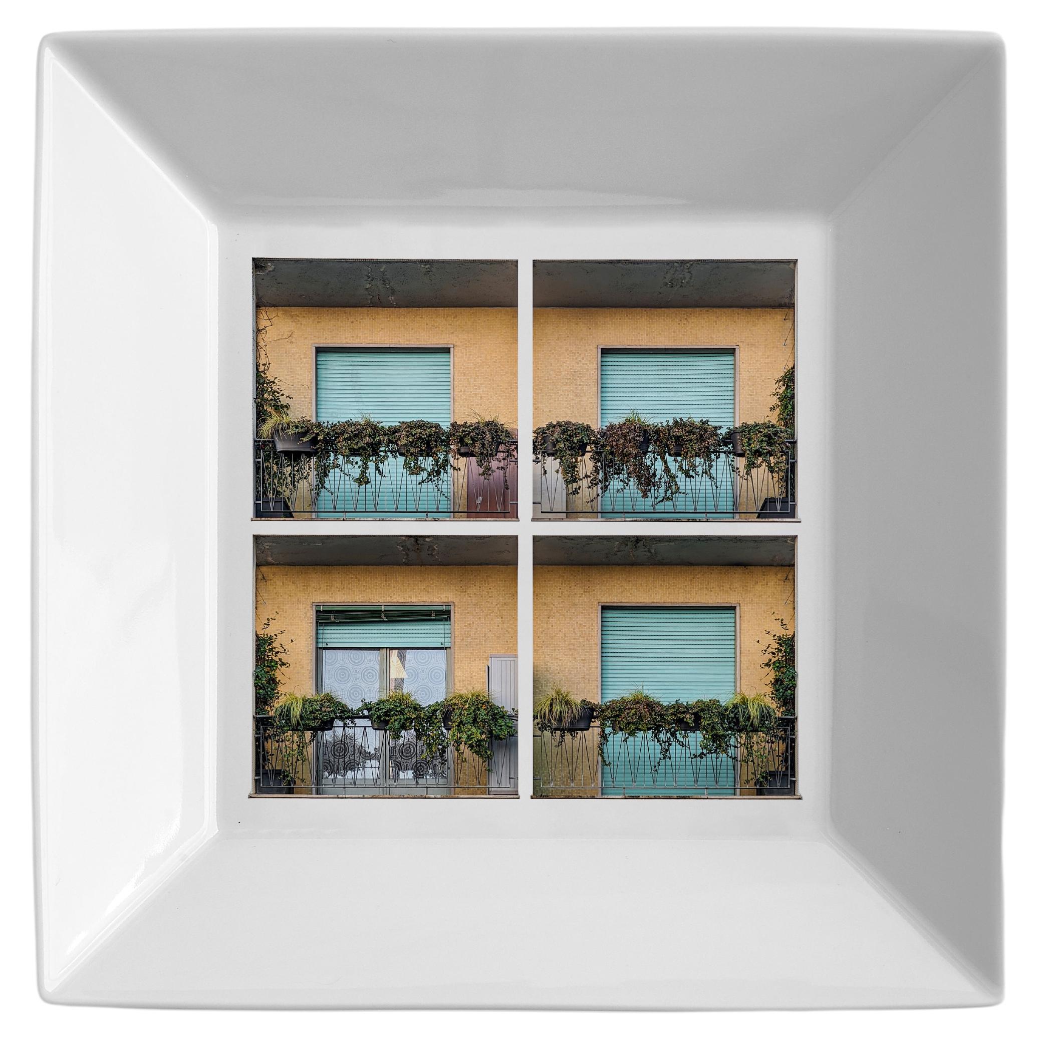 La Finestra sul Cortile, Centre de table contemporain en porcelaine de Vito Nesta