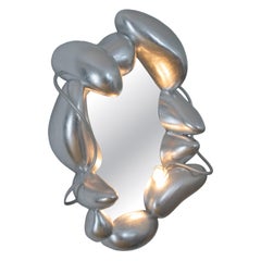 La Fleur Endormie, Espejo de pared artesanal contemporáneo 2025