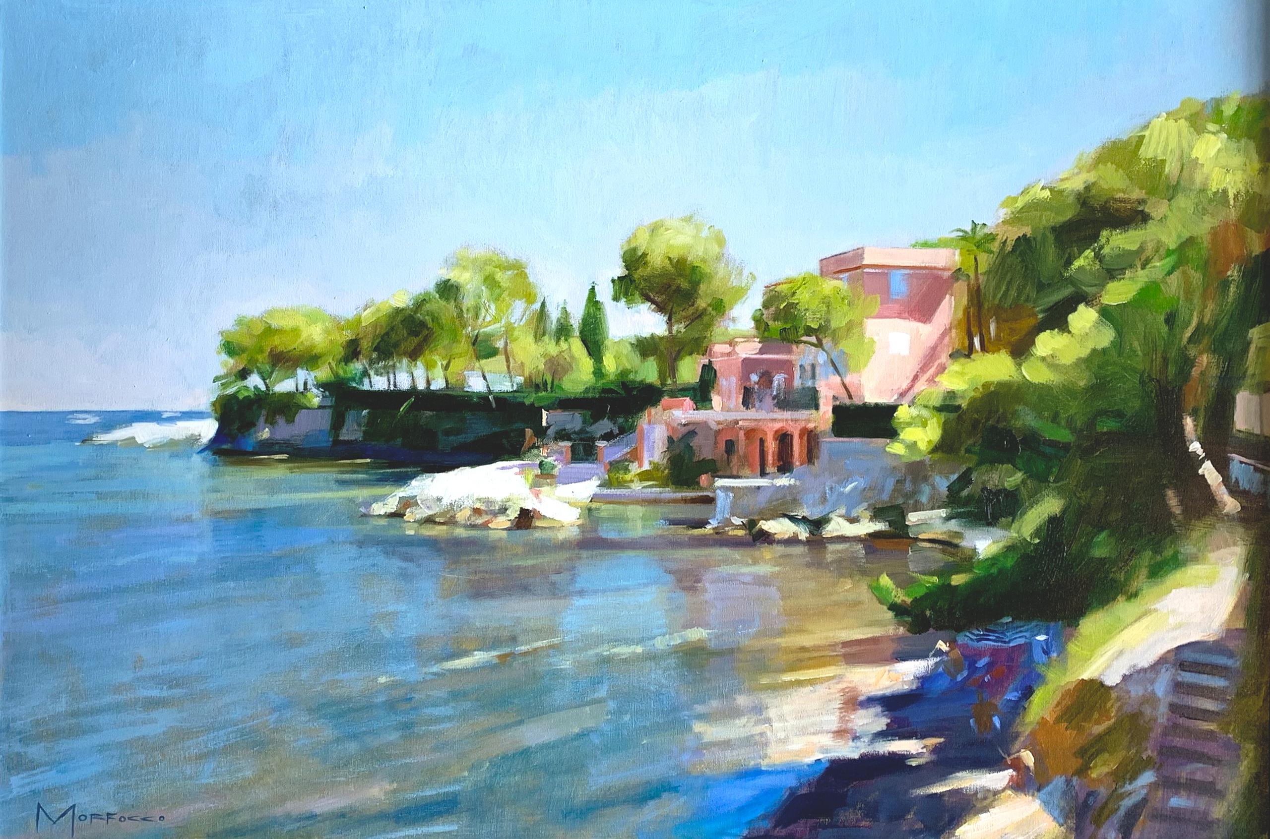 Jack Morrocco, né à Édimbourg en 1953, est un peintre écossais réputé pour sa palette vibrante et sensuelle et ses compositions dynamiques. Il a étudié au Duncan of Jordanstone College of Art à Dundee de 1970 à 1974, où il a été encadré par des