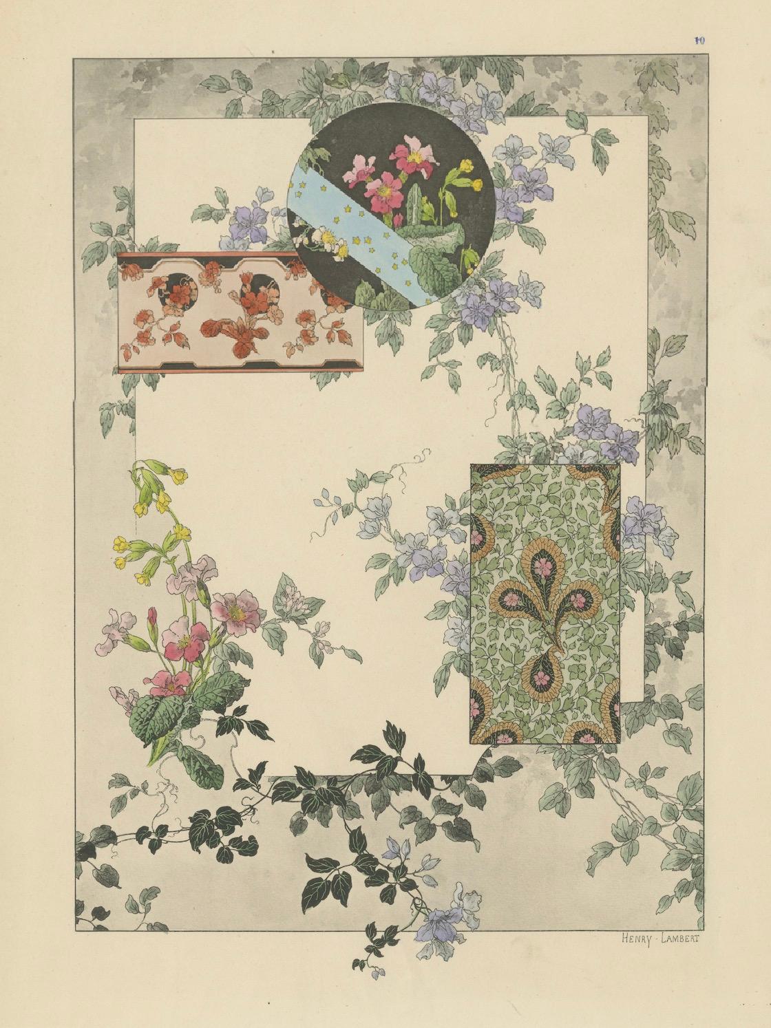 La Flore Décorative An Art Nouveau Tribute to Floral Elegance in 1896 For Sale 3