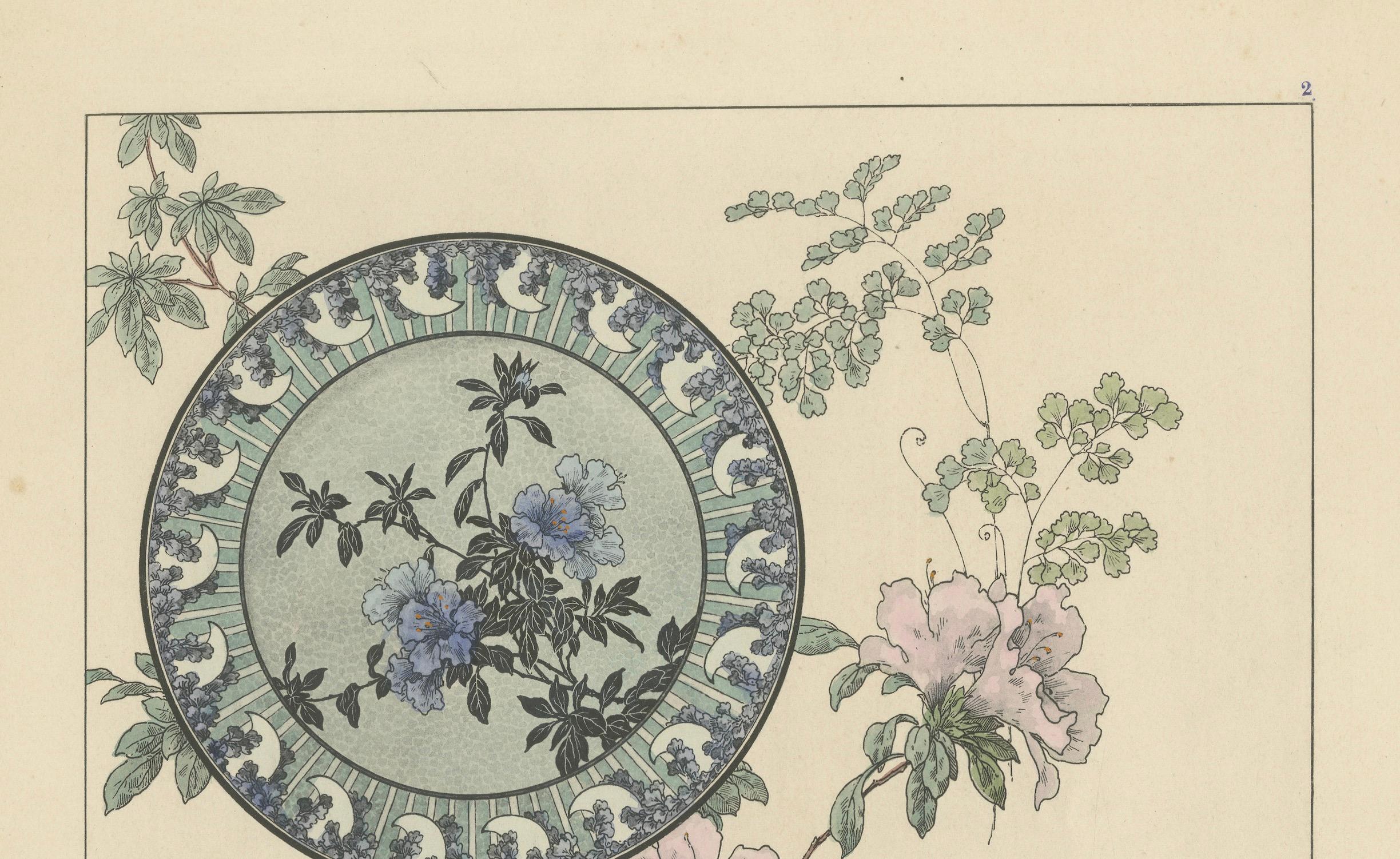 Paper La Flore Décorative: Exquisite Art Nouveau Floral Motifs, 1896 For Sale