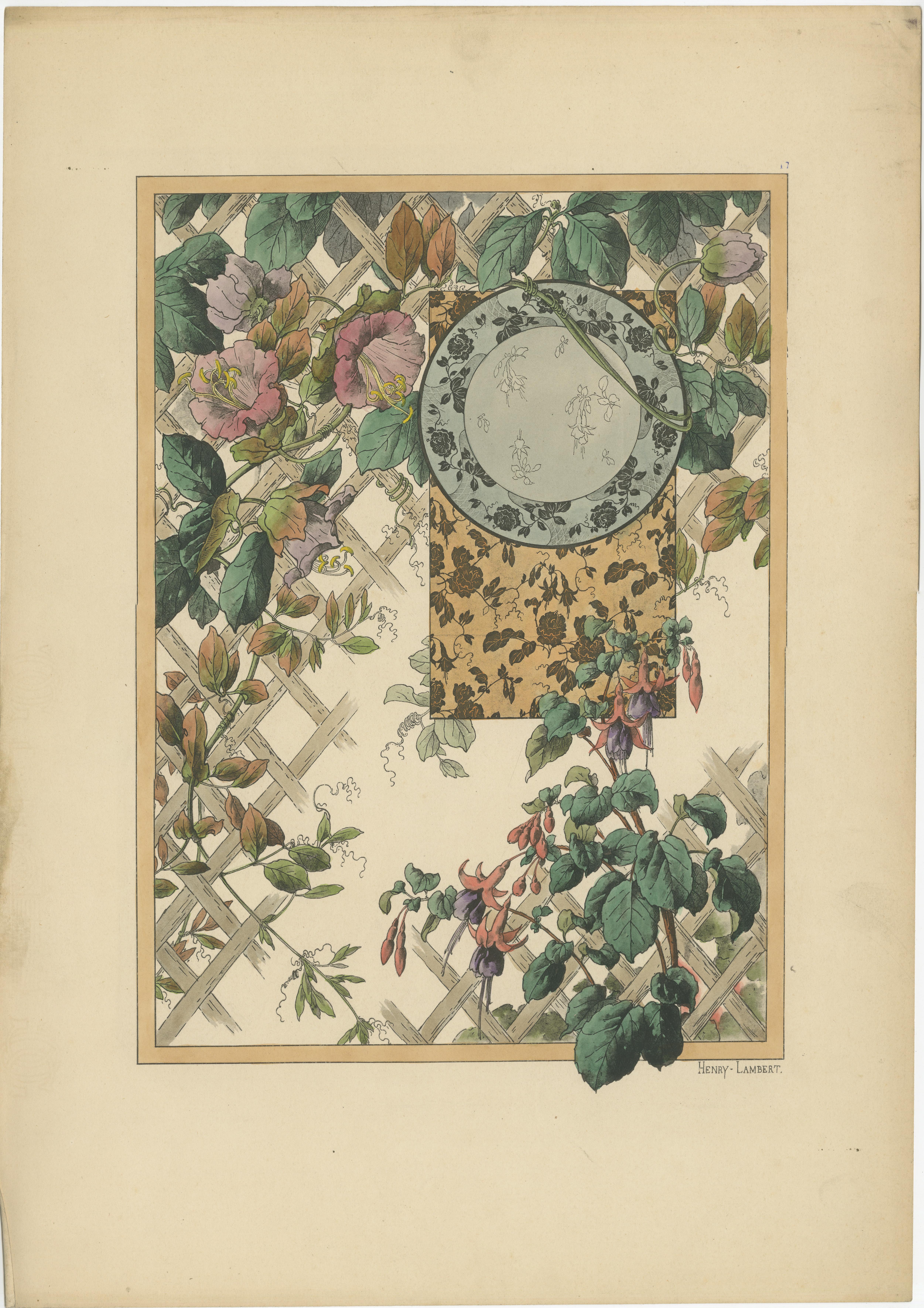 La Flore Décorative The Art Nouveau Celebration of Nature and Ornament in 1896 In Good Condition For Sale In Langweer, NL
