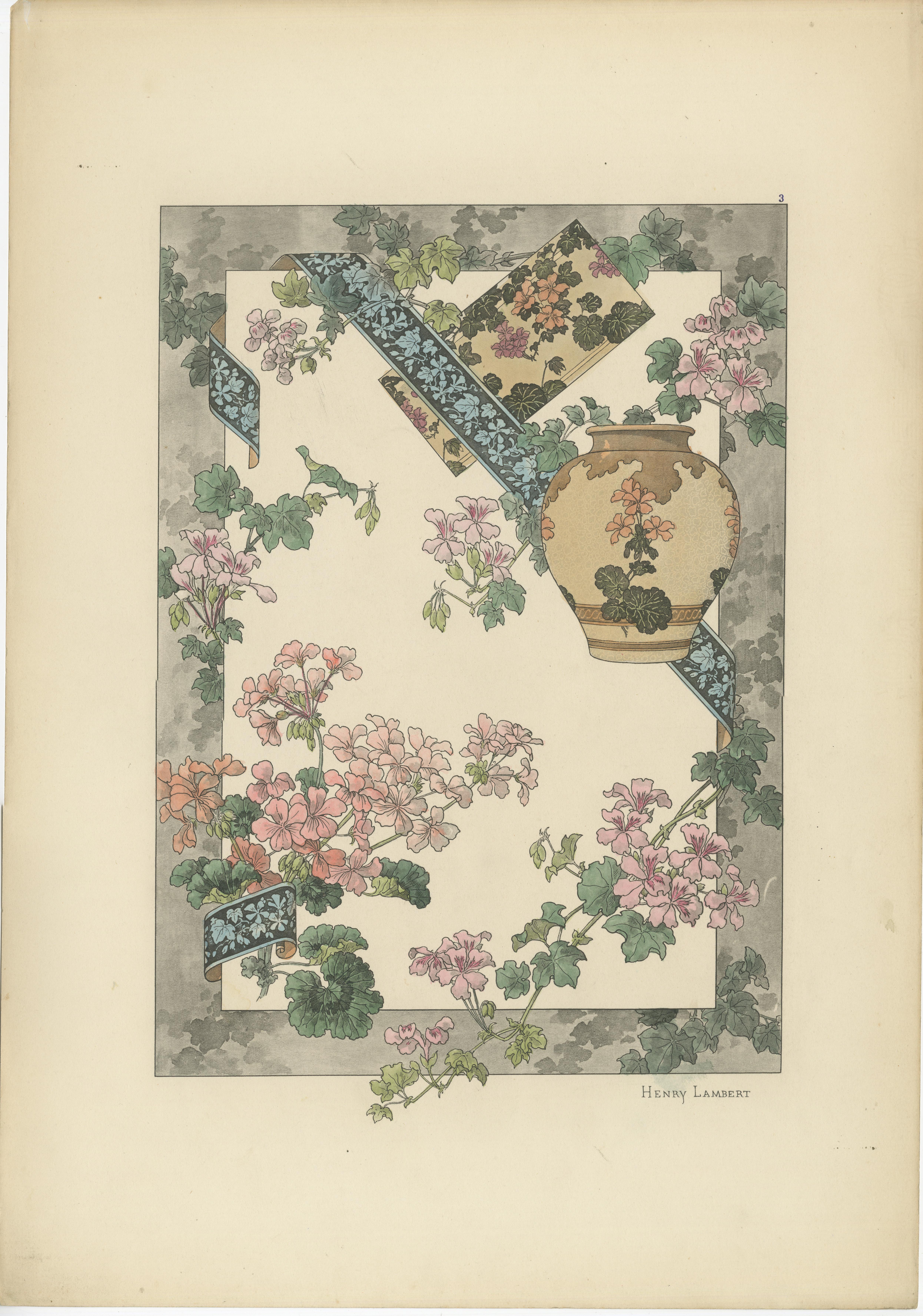 La Flore Décorative The Art Nouveau Elegance of Floral Ornamentation in 1896  

This collection of exquisite decorative prints from La Flore Décorative, published in 1896, exemplifies the artistic sophistication of the late nineteenth century. Each