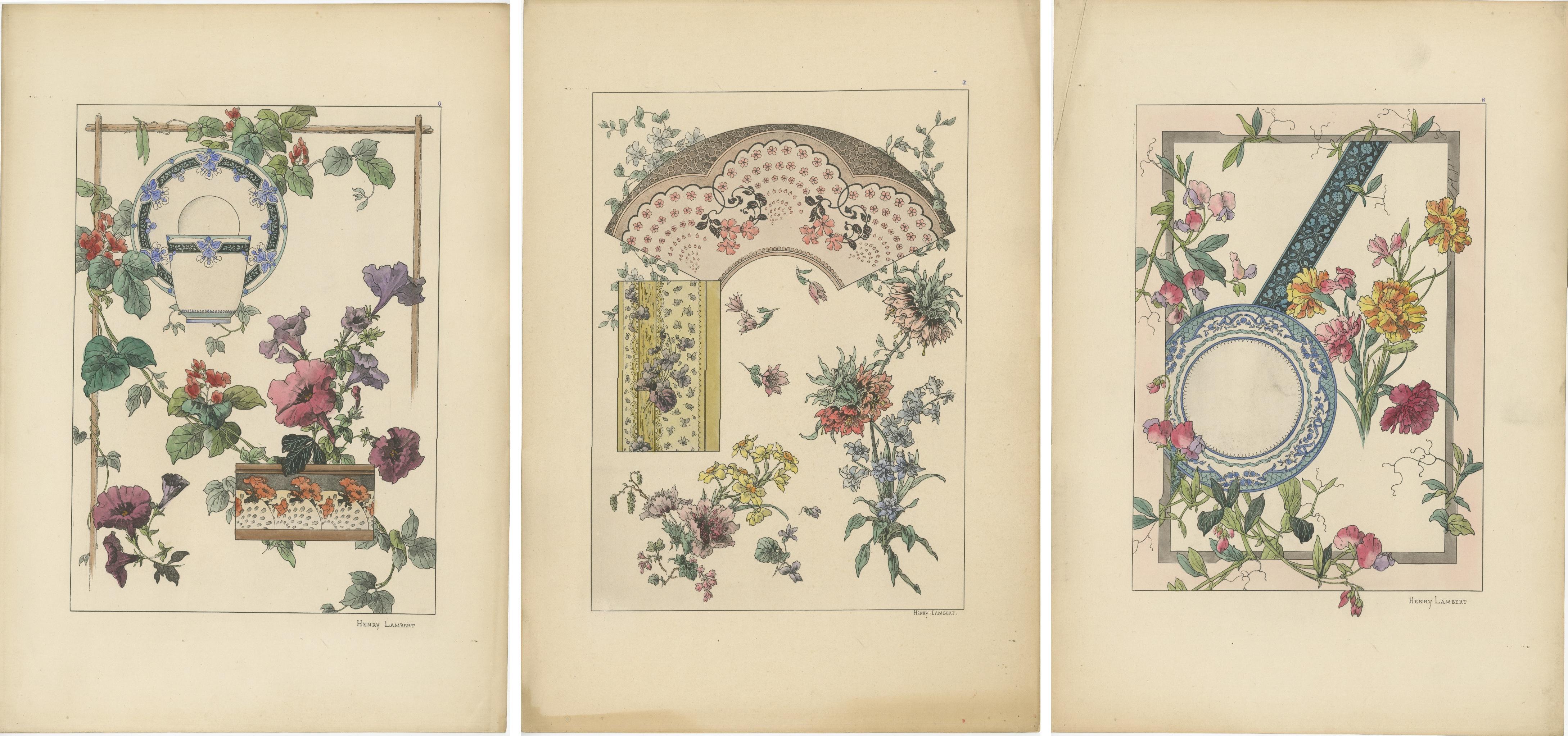 La Flore Décorative The Graceful Symbiosis of Nature and Ornament in 1896 For Sale 1