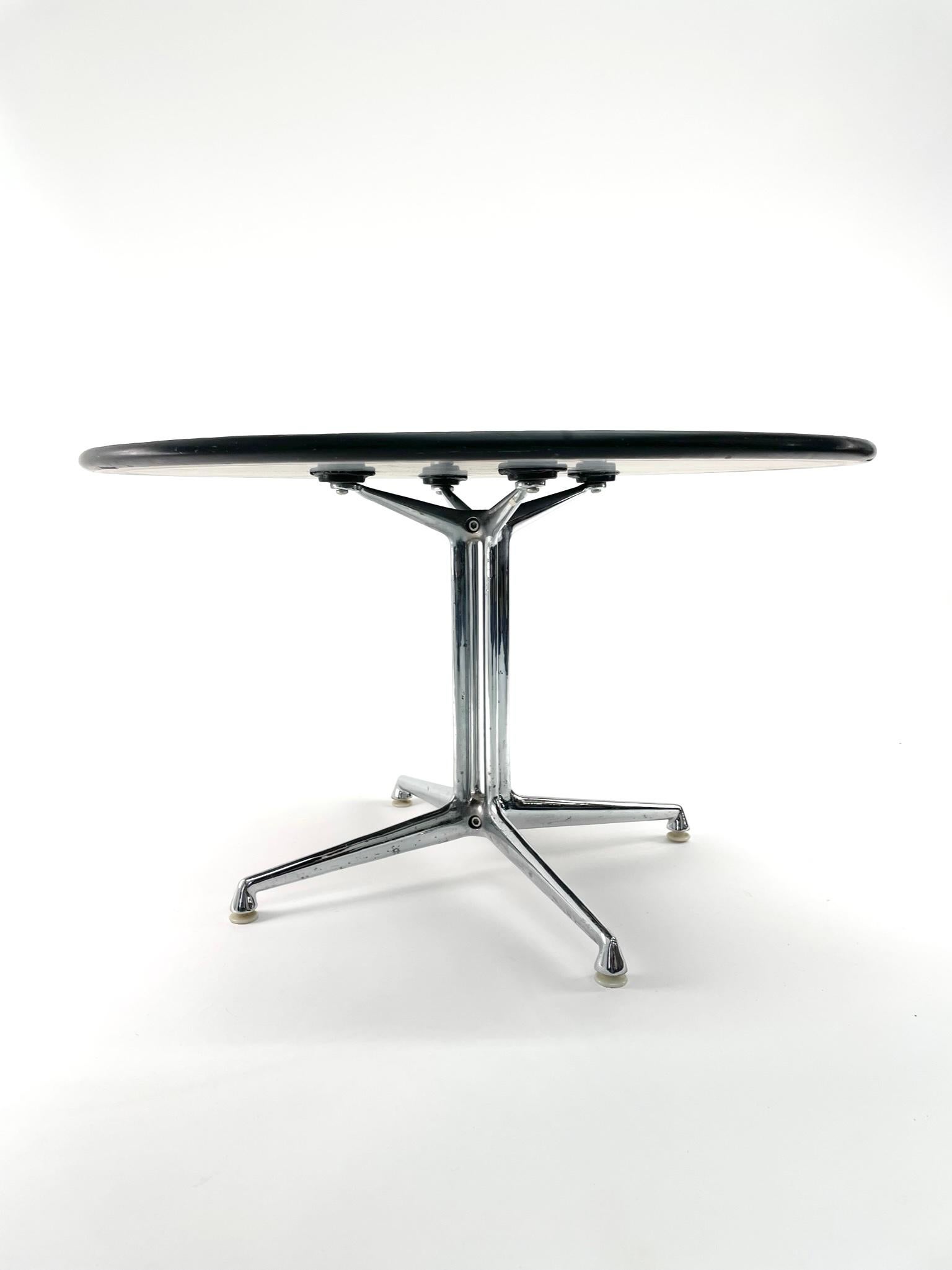 La Fonda coffee or large end table designed by Charles and Ray Eames and manufactured by Herman Miller. This series was designed for the La Fonda restaurant, designed by Alexander Girard in 1962. This series has remained an iconic Eames work.

This