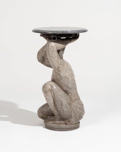 "La Force Agenouillée" Pedestal Table / Sculptural Furniture by Jordan Joevin