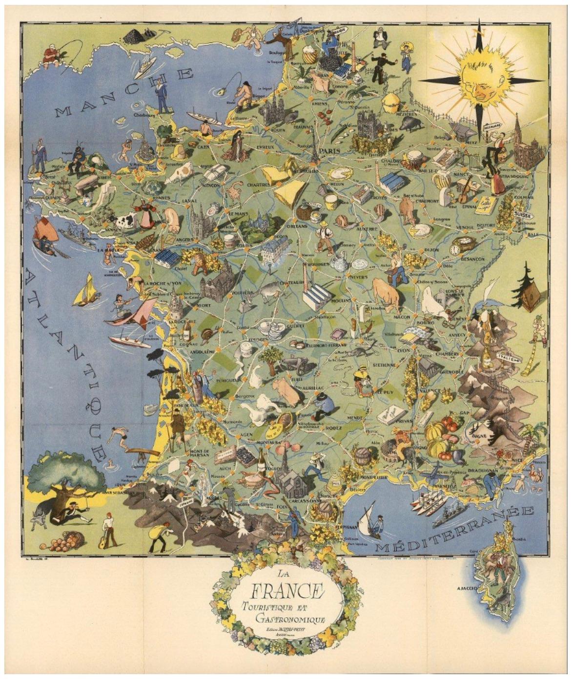 francia mappa turistica