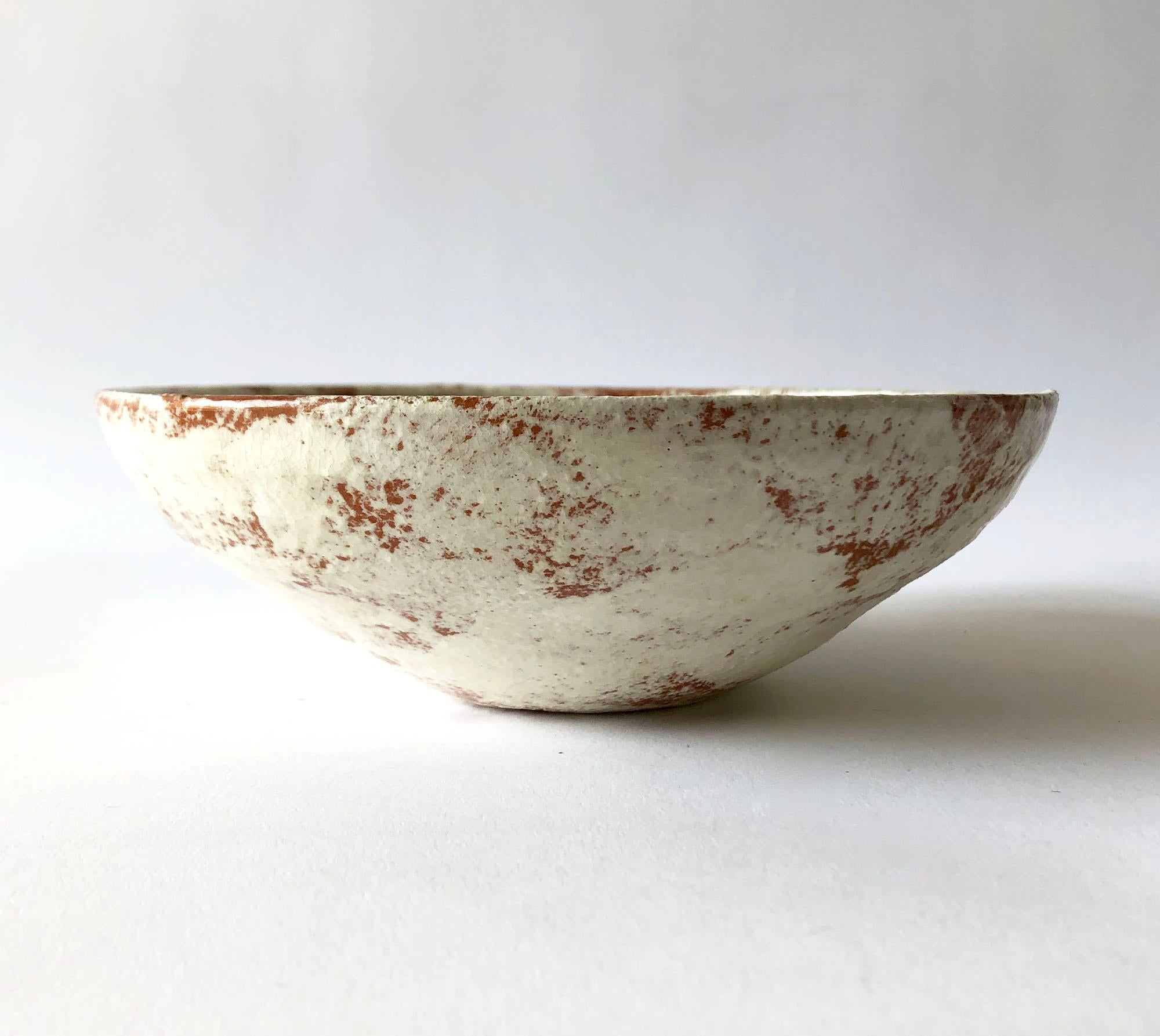 Mid-Century Modern La Gardo Tackett California Studio Ceramic Bowl with Paleolithic Design