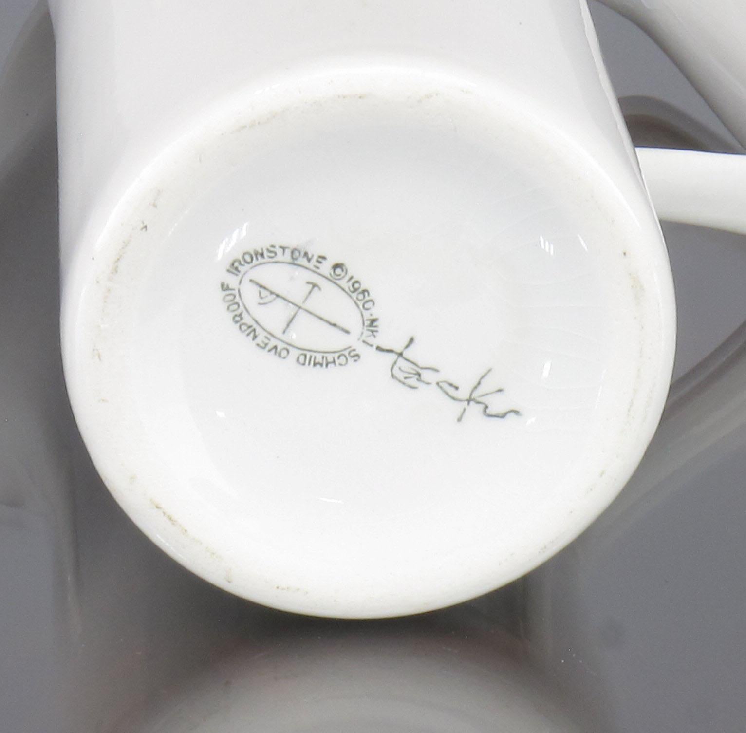 LaGardo Tackett Serie „Forma“ Kaffee-/Teeservice mit Zuckerdose und Milchkännchen im Zustand „Gut“ im Angebot in Chicago, IL