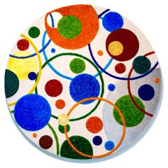 "La Goia di Essere" Wall Art With Murano Glass Crystals, Gold And Silver Leaf