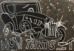 "Now That's It" Keith Haring Style Urban Pop Art Rolls Royce Car Painting