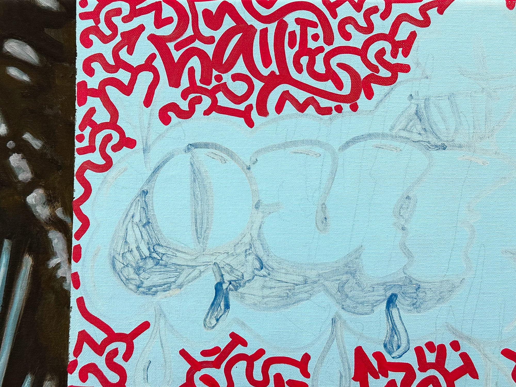 Diese Arbeit ist eine Collaboration zwischen Angel Ortiz, Chaval und Cindy Shaoul. Die Kollaboration begann 2010 mit der ikonischen Serie 