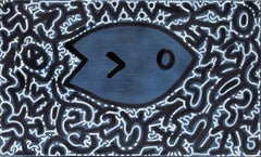 TealFish - Oin on Canvas by Angel Ortiz - 2006
