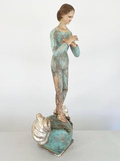 "La Immaculada, " Polychromed Mid-19th Century Figural Carving