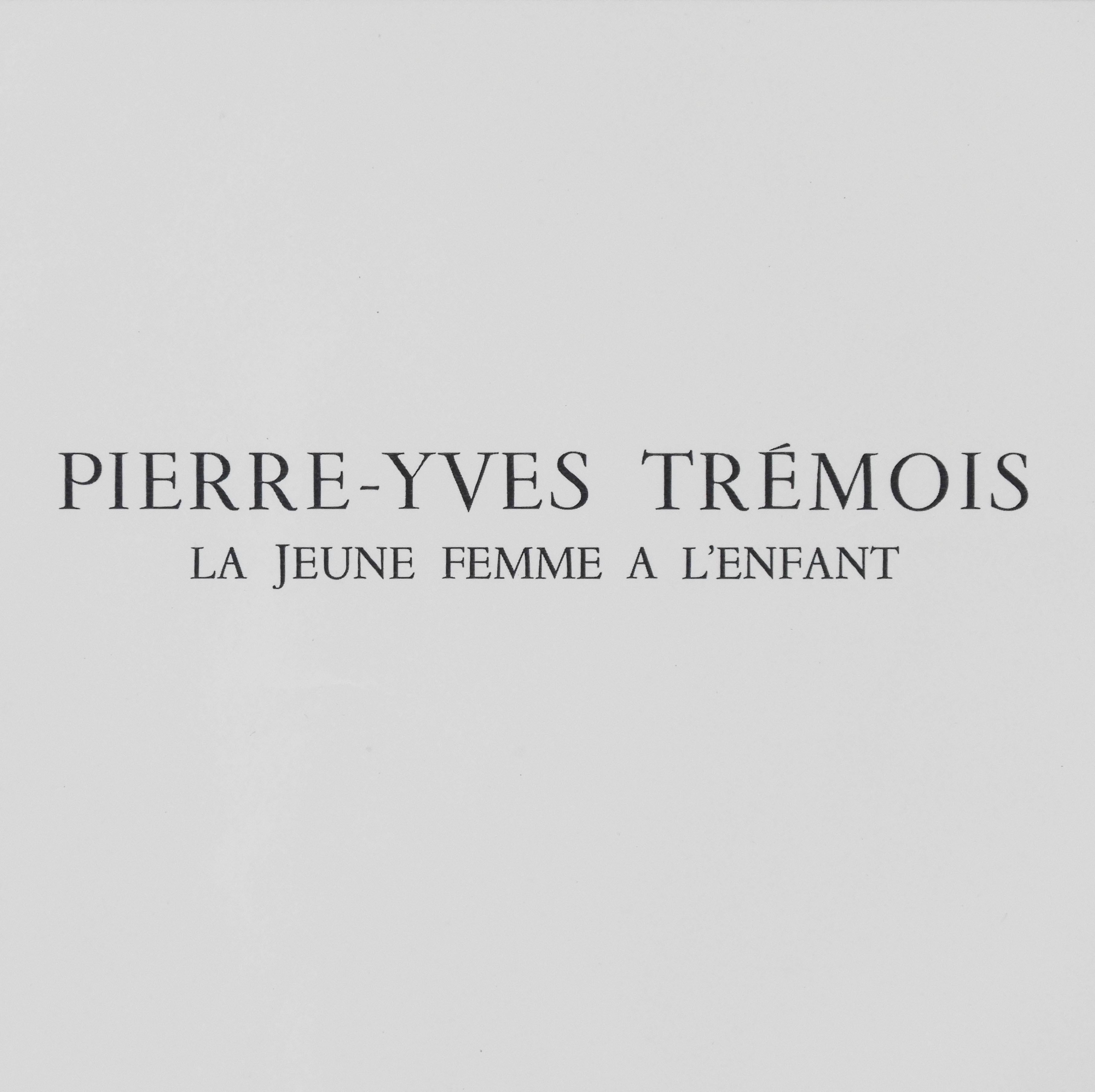 ‘La Jeune Femme a L’Enfant’ by Pierre-Yves TREMOIS Plate Signed Large Art Print 3