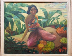"The Laotian Fruit Sellers", Léa Lafugie (1890-1972)