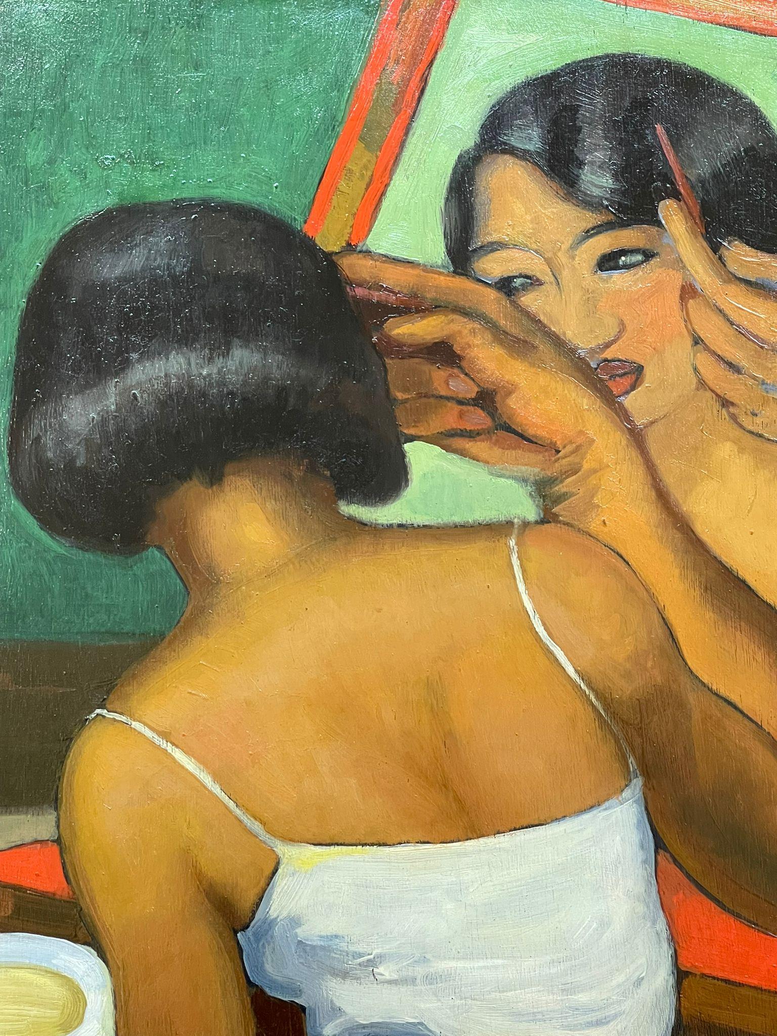 Léa Lafugie (1890–1972) was a painter who traveled extensively across Asia. She was renowned for her portraits. She studied at the School of Decorative Arts, followed by the École des Beaux-Arts in Paris. With an adventurous and curious spirit, she