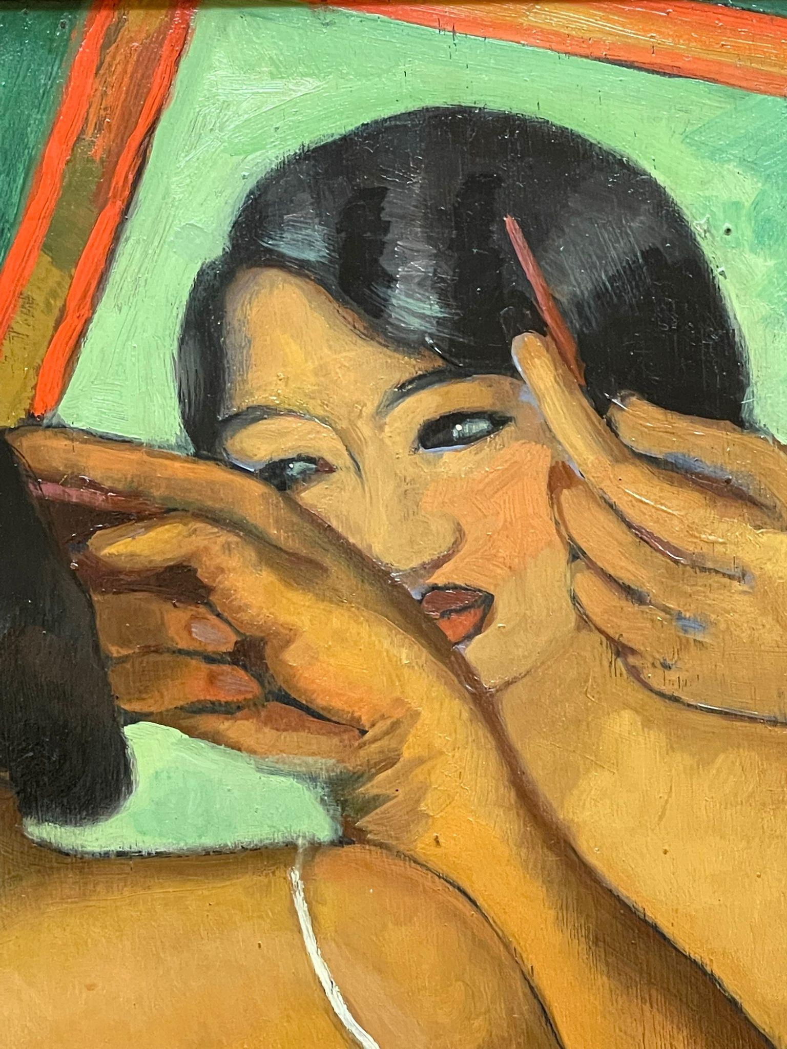 Young Siamese Woman at Her Dressing Table For Sale 1