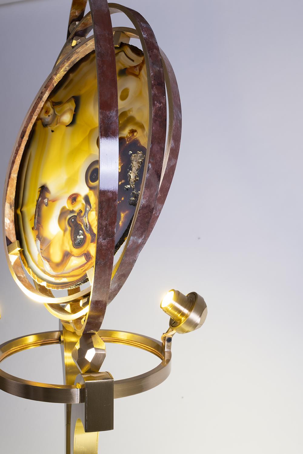 Brass La lampe Delamarche For Sale
