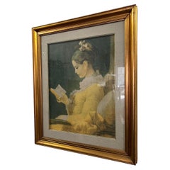 El lector de Jean-Honorè Fragonard Impresión sobre lienzo Reproducción