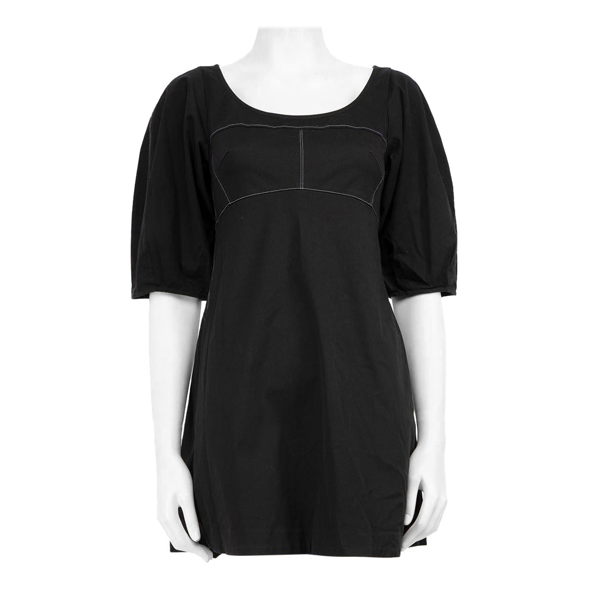 La Ligne Black Balloon Sleeve Mini Dress Size S