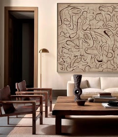 "La Ligne"  Impresión artística de edición limitada de Christiane Lemieux - 30" x 30"