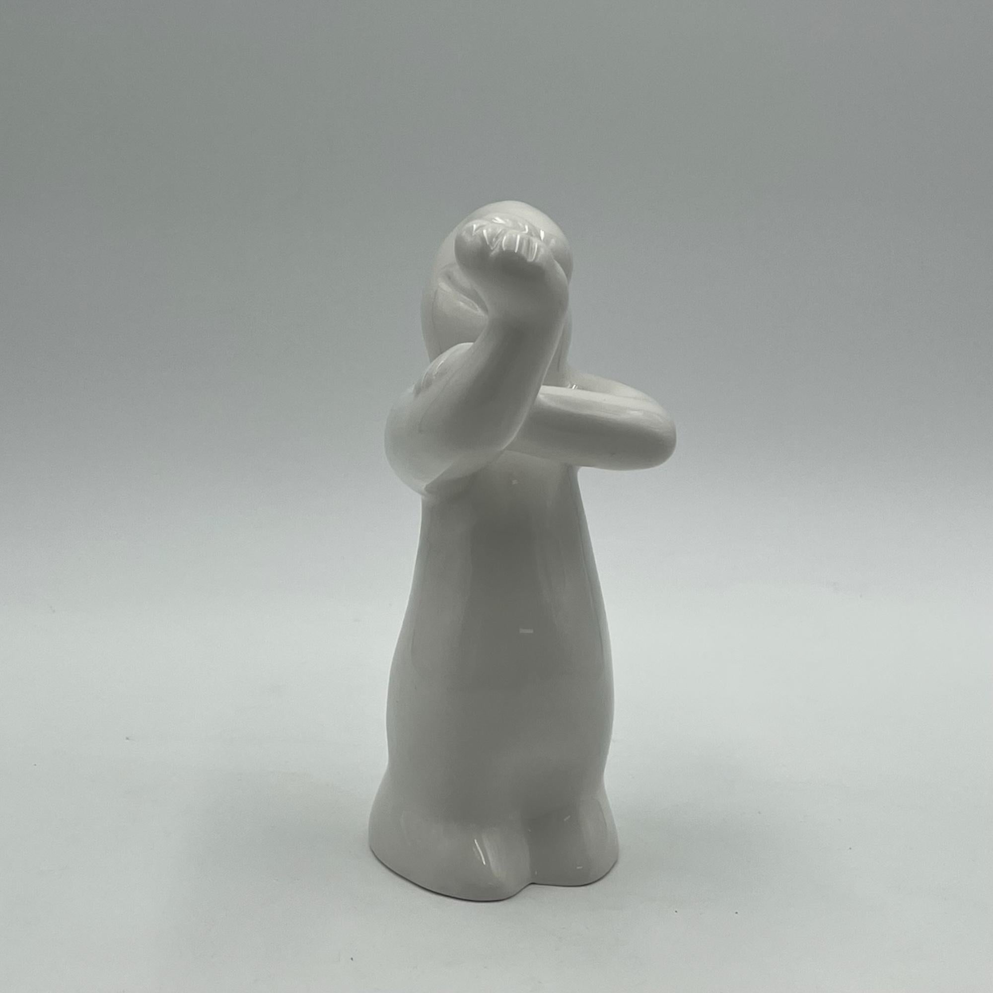 La Linea ‘Finger’ Osvaldo Cavandoli - Vintage Ceramic Figurine from the 60s 2