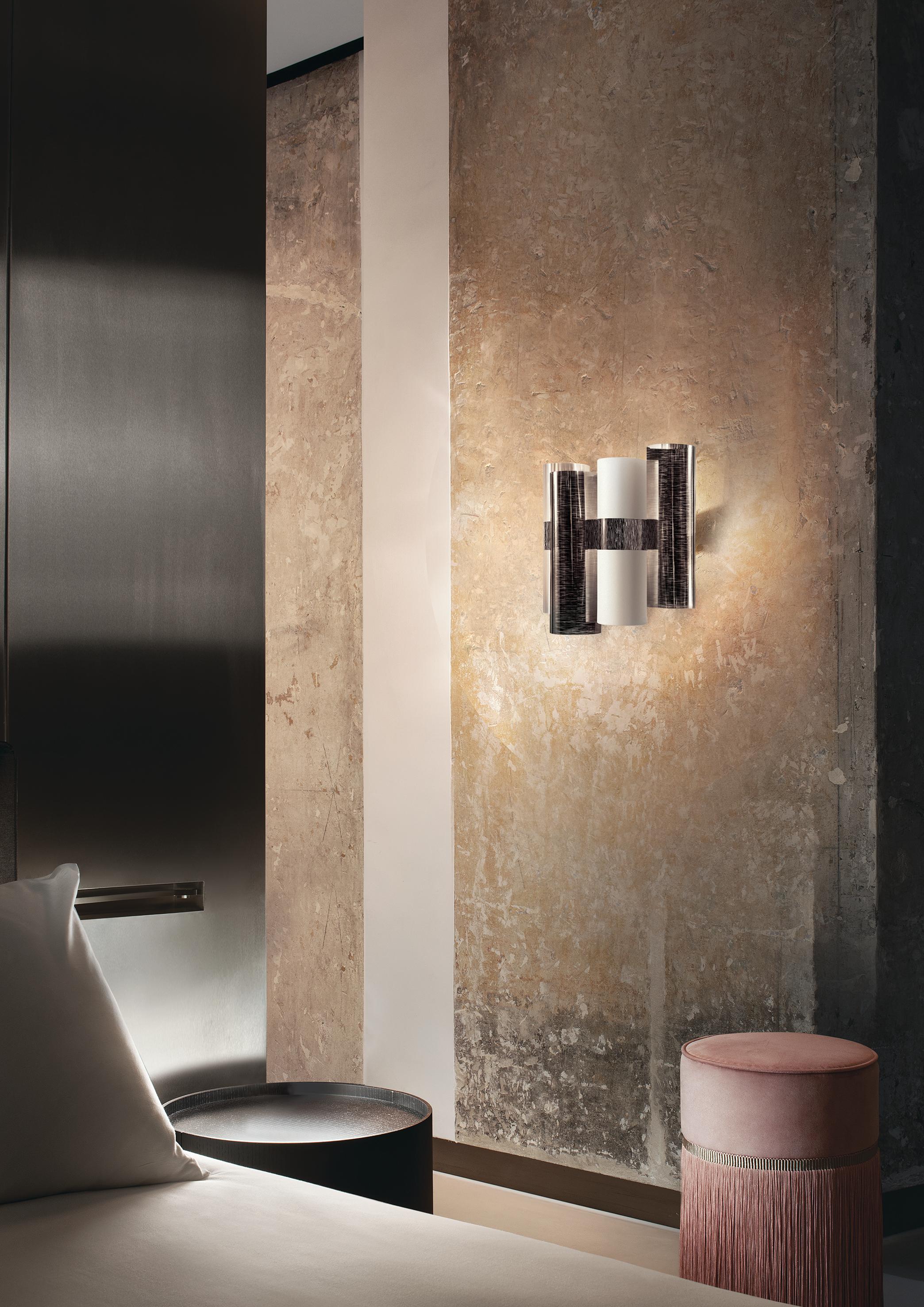 SLAMP - LA LOLLO APPLIQUE - PEWTER by Lorenza Bozzoli Hecho a mano en venta