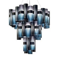 La Lollo Extra Large Blue Ceiling Lamp by Lorenza Bozzoli