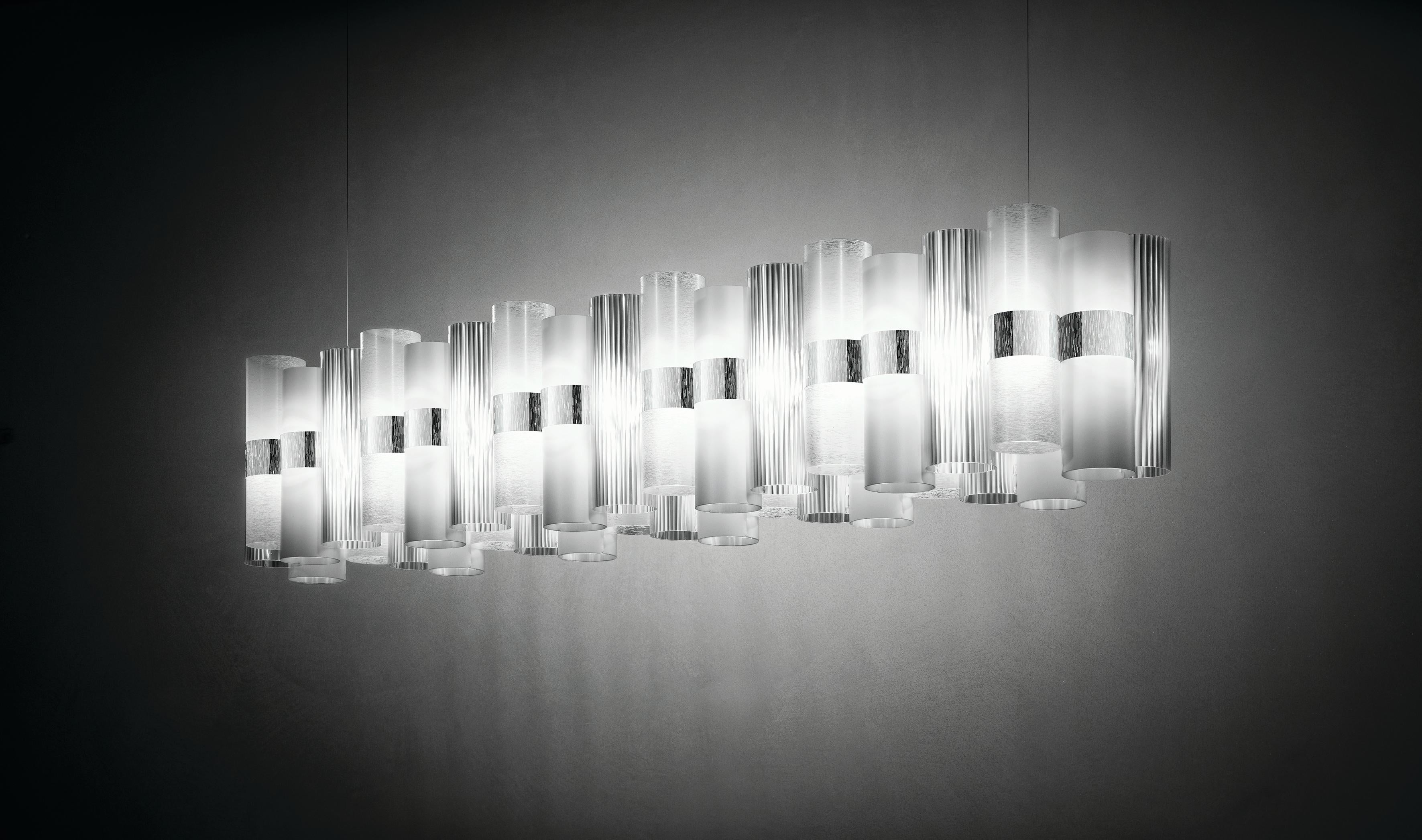 Italian SLAMP - LA LOLLO SUSPENSION LINEAR 100 - WHITE by Lorenza Bozzoli in vendita
