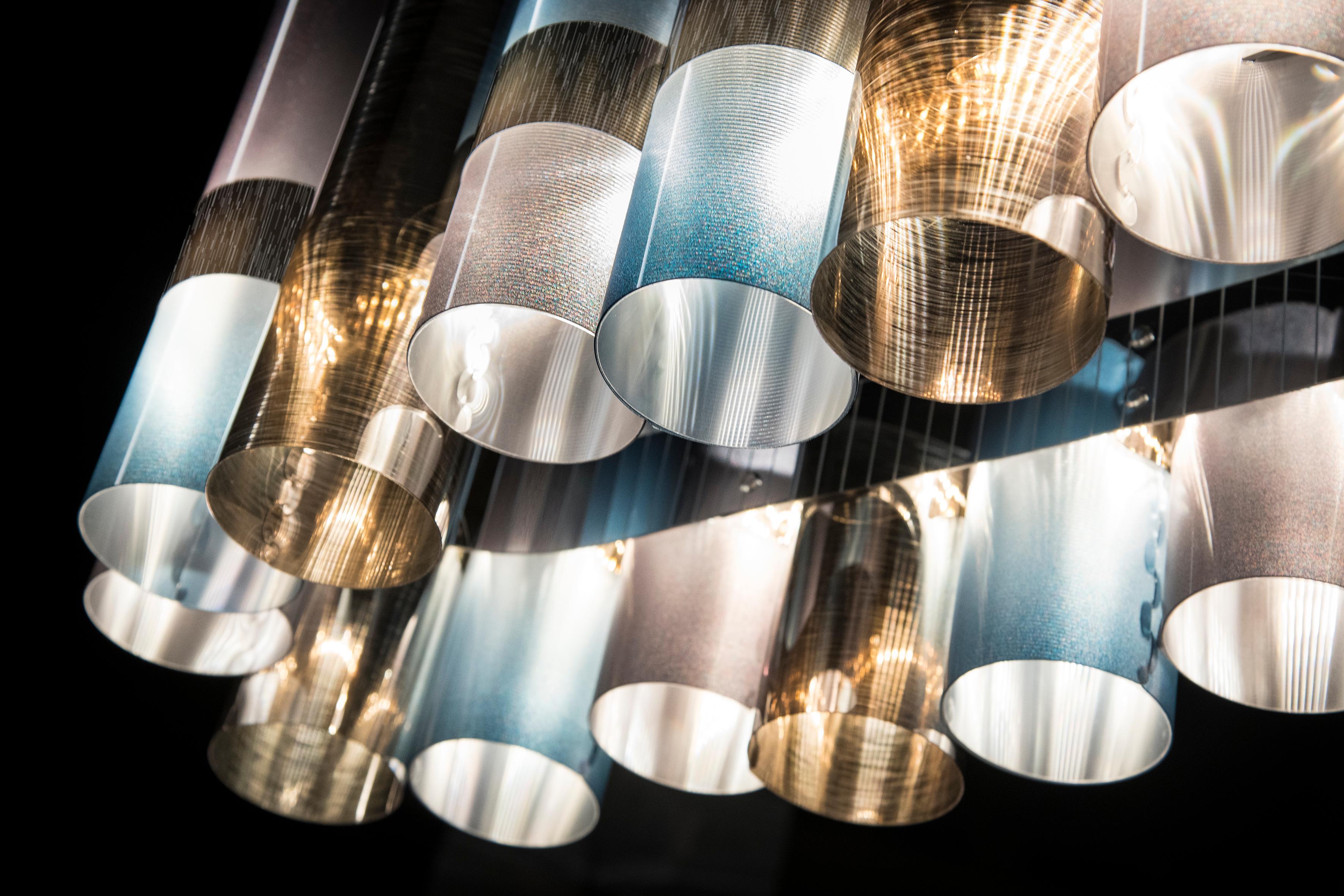 Italian SLAMP - LA LOLLO SUSPENSION LINEAR 140 - GRADIENT by Lorenza Bozzoli in vendita