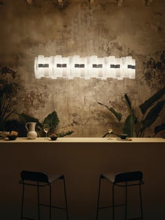 SLAMP - LA LOLLO SUSPENSION LINEAR 140 - WHITE by Lorenza Bozzoli