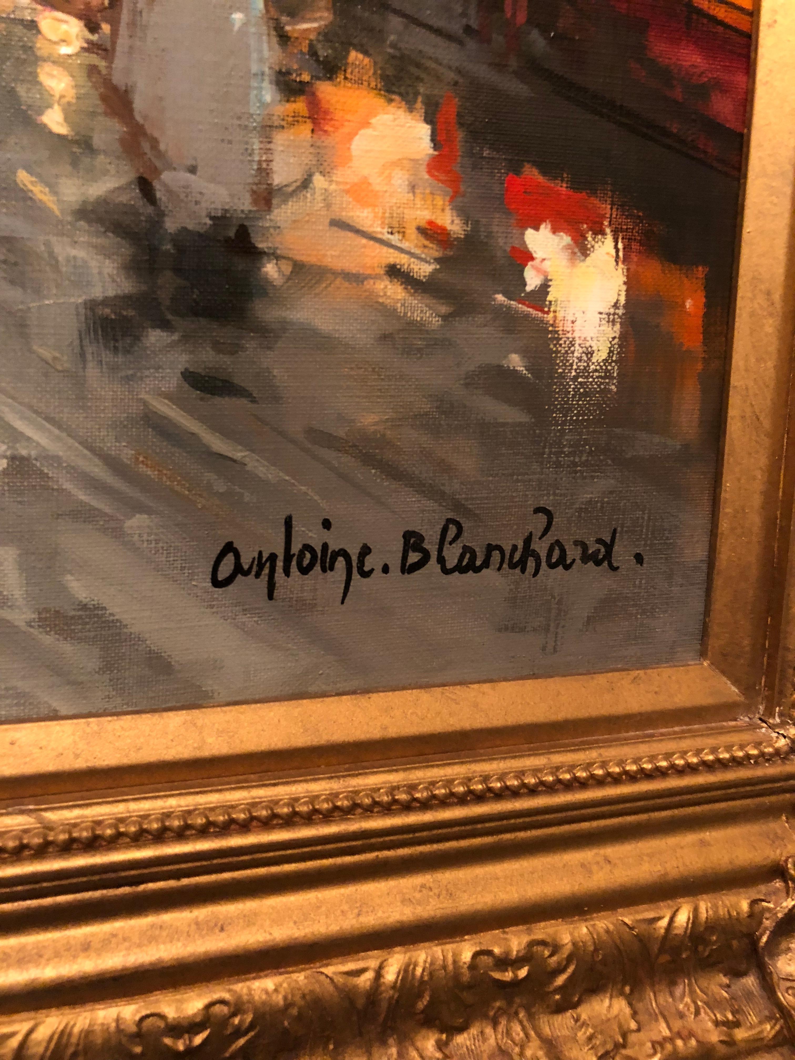 Signed lower right.
Antoine Blanchard was born in a village near Blois on the banks of the River Loire in 1910. His father had an important joinery business and was well-known in the area. Perhaps it was through watching his father carving wood and